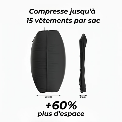 AeroKit Pro – Sac de compression avec pompe électrique